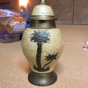 Brass Palm Tree Decor